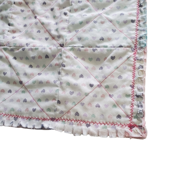 New Homemade Newborn Rag Quilt Security Blanket Doll Blanket Pet Blanket - Picture 10 of 13